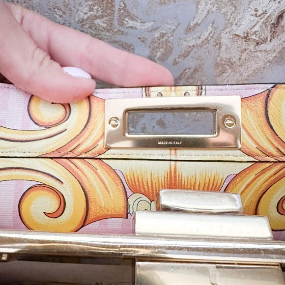 New! FENDI x VERSACE Medium Peekaboo ISEEU Vitello Nappa Fendace BaroqueSatchel - Picture 16 of 16